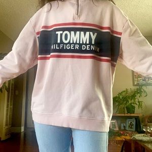 #vintage #comfy #tommyhilfiger #sweater #pink